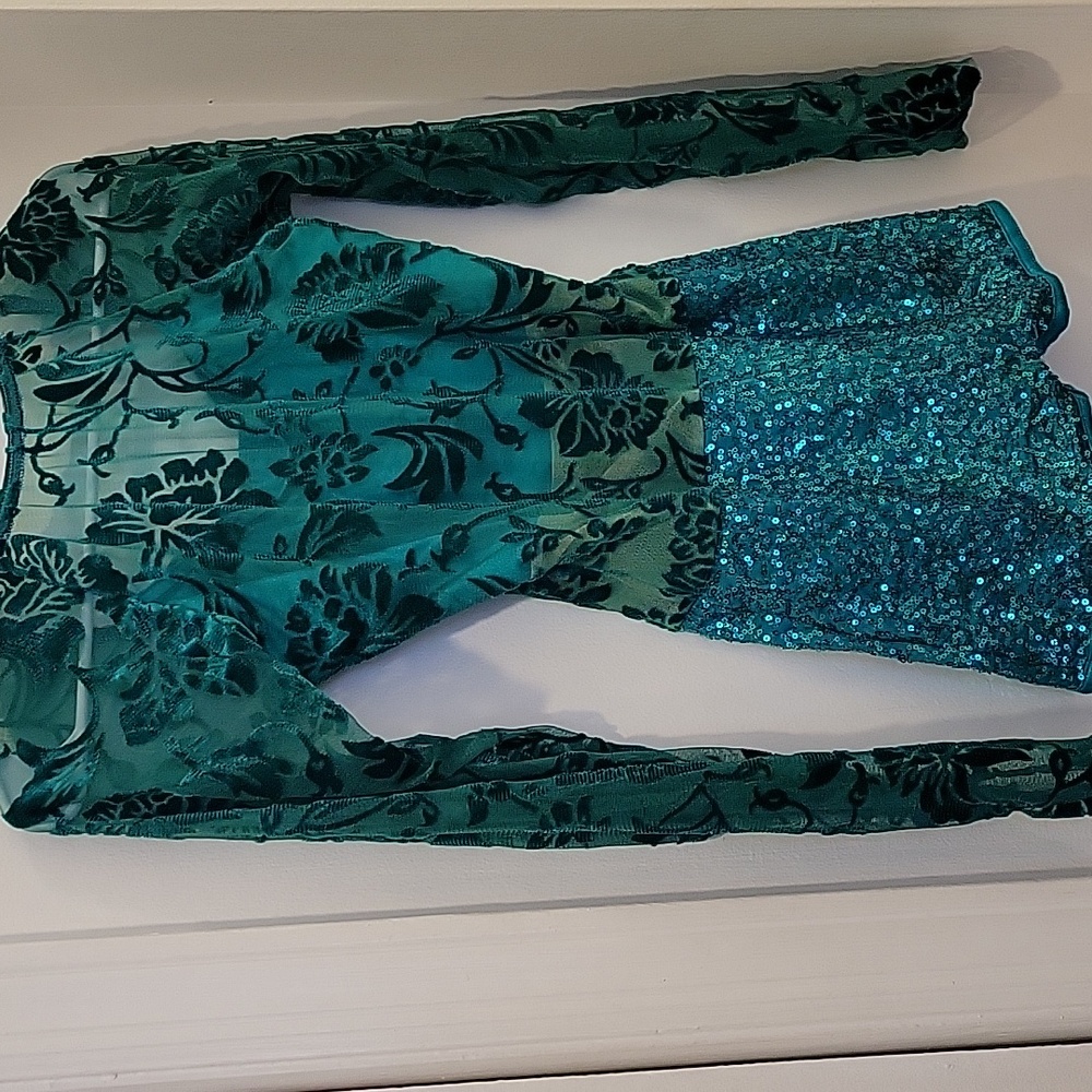 Beautiful green dance costume